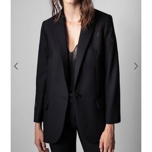 Zadig&Voltaire women’s signature black suit blazer